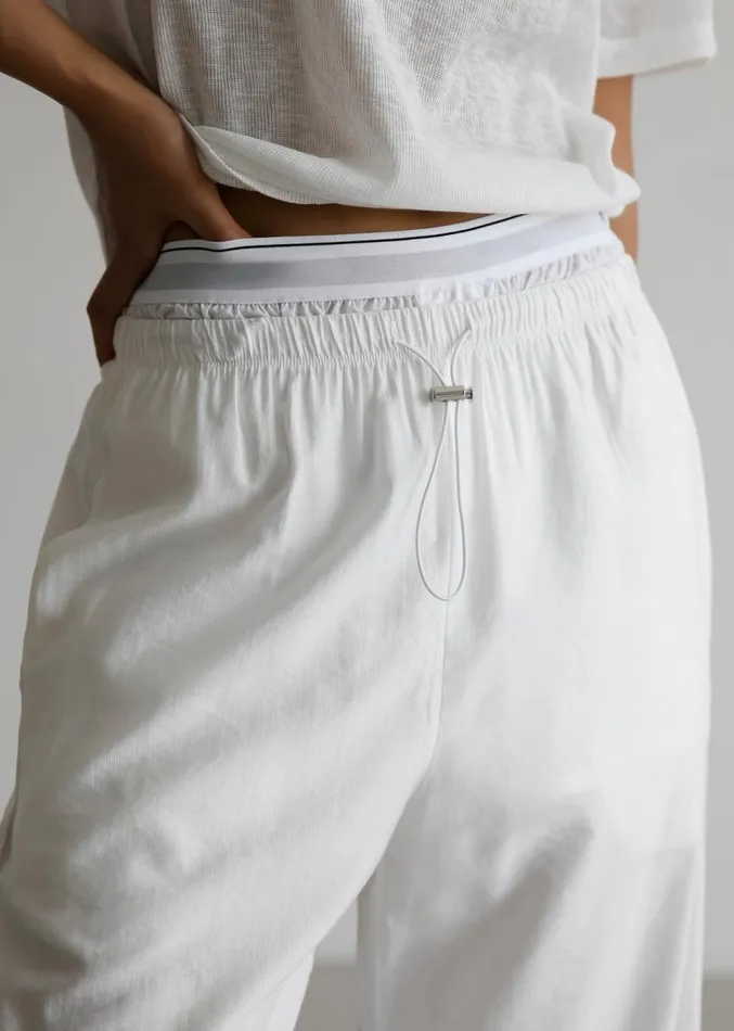 The Frankie Shop Callie Pants 8211 White Women Clothing