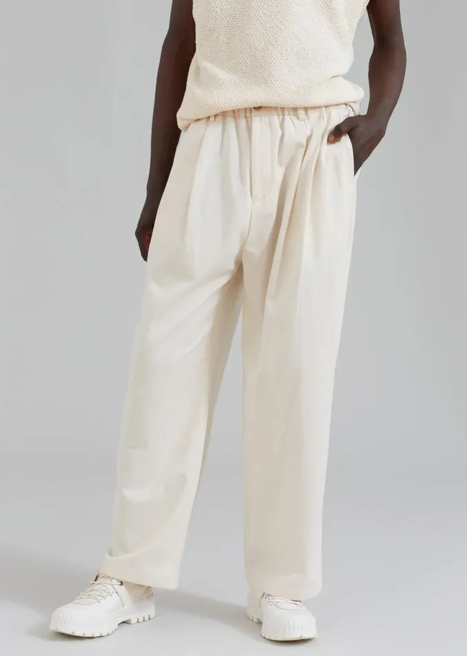 The Frankie Shop Charlie Pants 8211 Cream Men Clothing