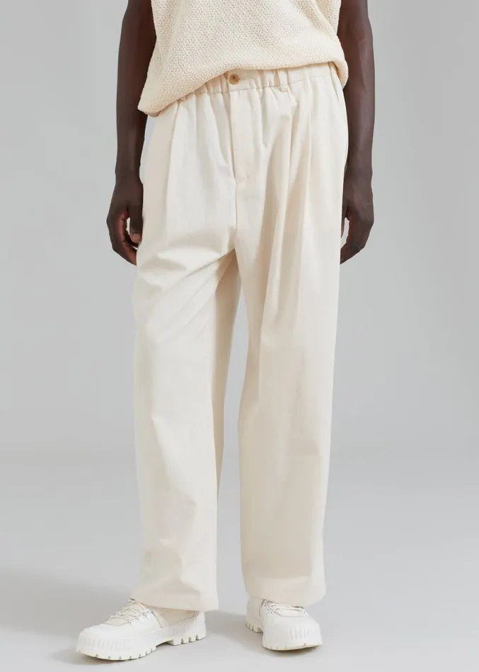 The Frankie Shop Charlie Pants 8211 Cream Men Clothing