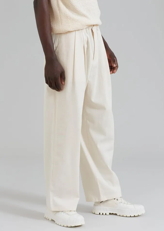 The Frankie Shop Charlie Pants 8211 Cream Men Clothing