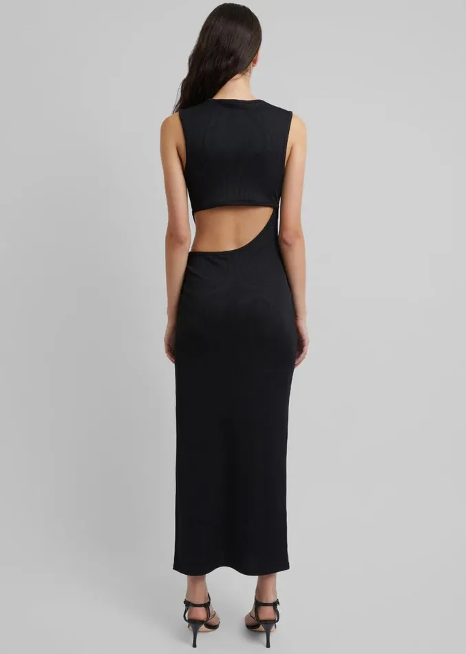 The Frankie Shop Christopher Esber Folia Float Buckle Tank Dress 8211 Black Women Dresses