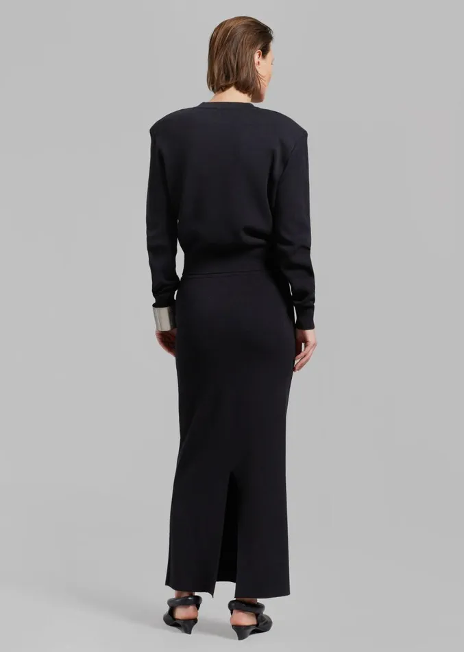 The Frankie Shop Clover Knit Skirt 8211 Black Women Clothing