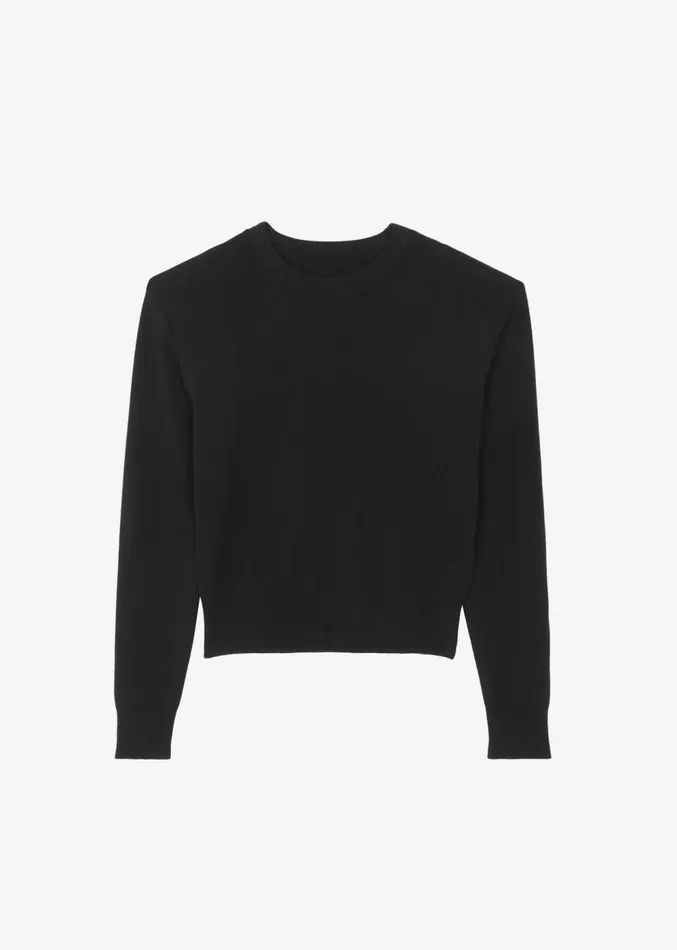 The Frankie Shop Clover Padded Knit Top 8211 Black Women Clothing