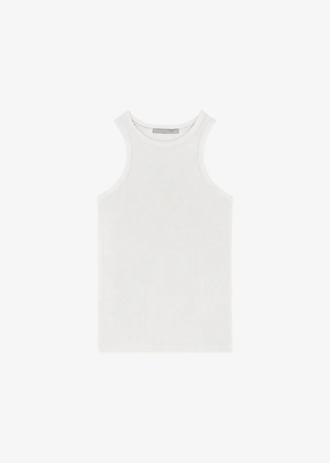 The Frankie Shop Corsy Ribbed Tank 8211 Optic White Women Loungewear