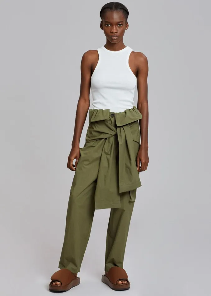 The Frankie Shop Corsy Ribbed Tank 8211 Optic White Women Loungewear