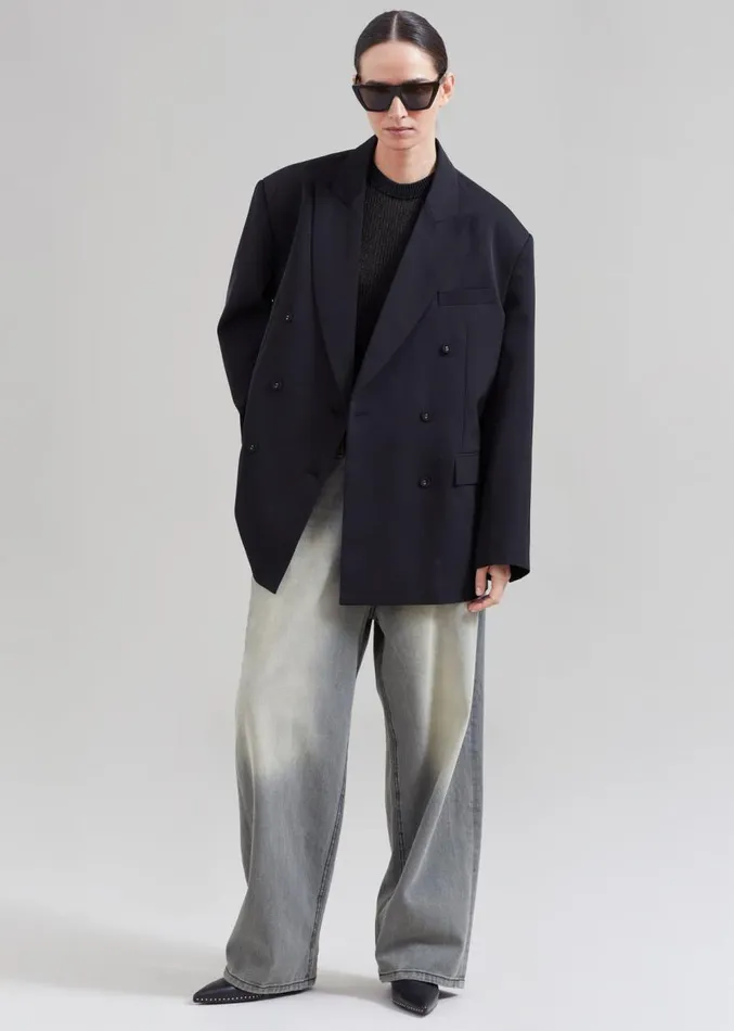 The Frankie Shop Demi Blazer 8211 Black Women Suits