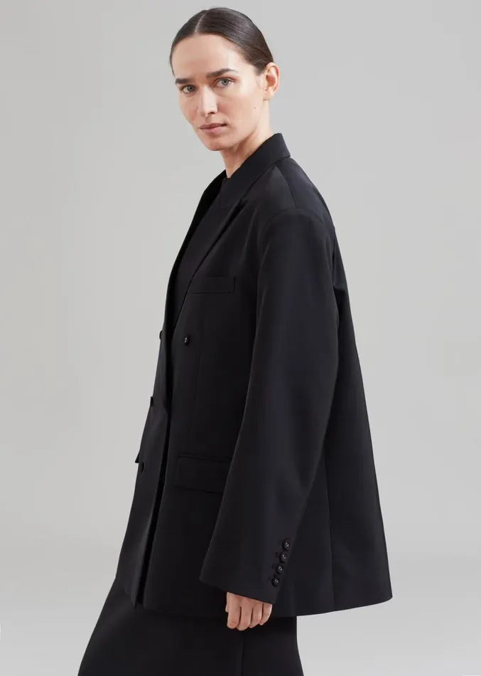 The Frankie Shop Demi Blazer 8211 Black Women Suits