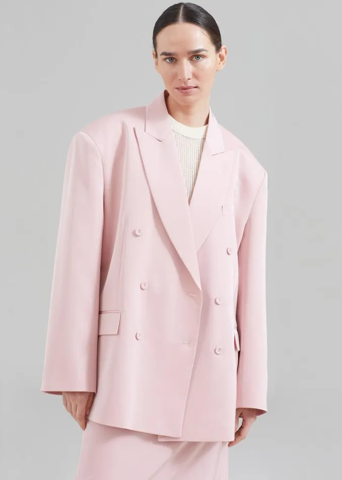 The Frankie Shop Demi Blazer 8211 Pink Women Clothing