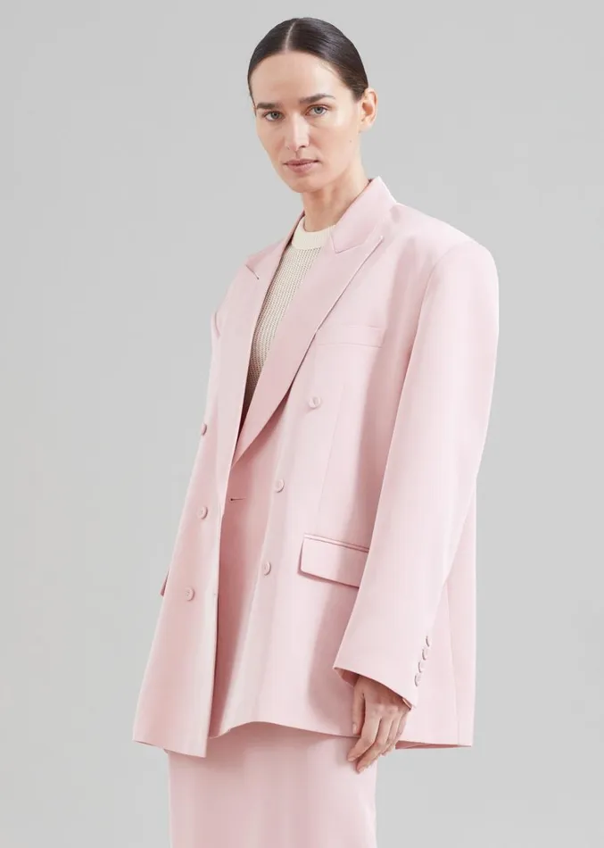 The Frankie Shop Demi Blazer 8211 Pink Women Clothing
