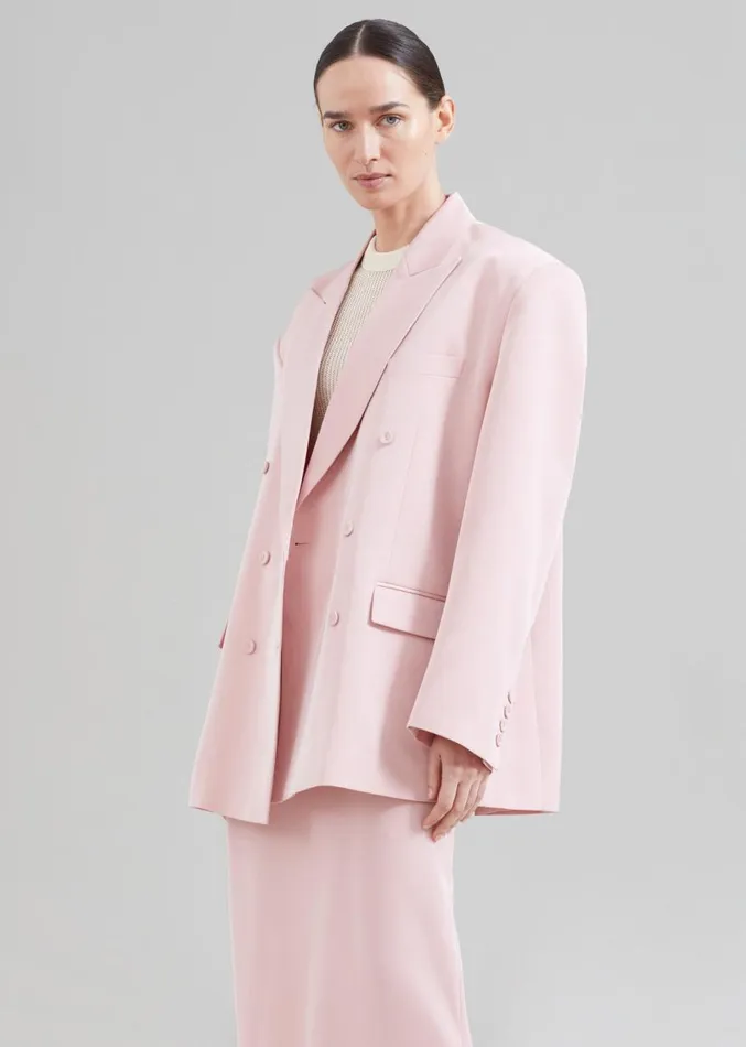 The Frankie Shop Demi Blazer 8211 Pink Women Clothing