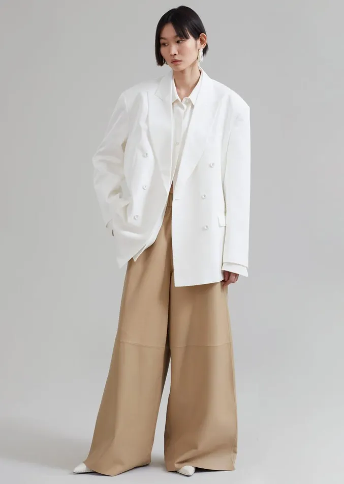 The Frankie Shop Demi Blazer 8211 White Women Suits