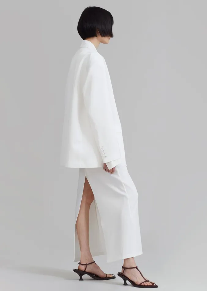 The Frankie Shop Demi Blazer 8211 White Women Suits