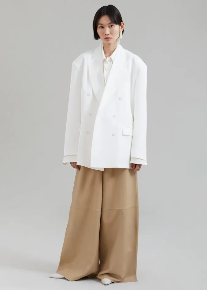 The Frankie Shop Demi Blazer 8211 White Women Suits
