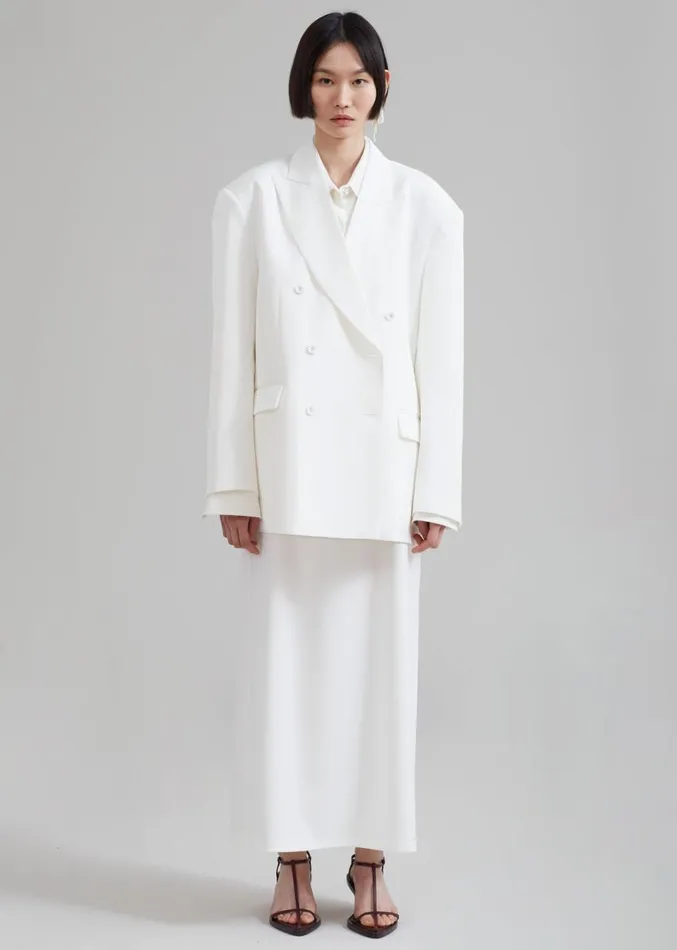 The Frankie Shop Demi Blazer 8211 White Women Suits