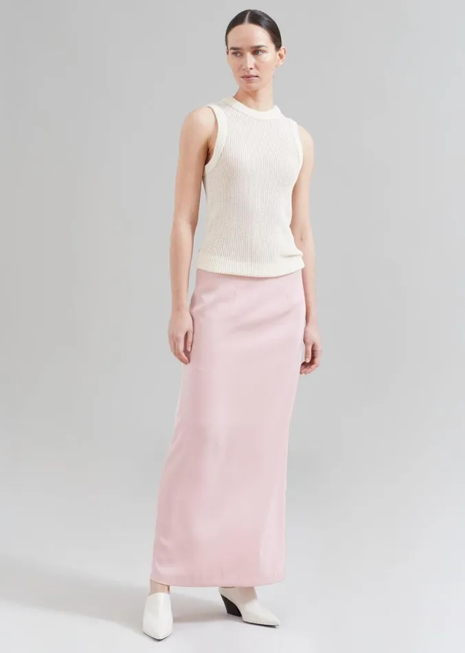 The Frankie Shop Demi Pencil Skirt 8211 Pink Women Clothing
