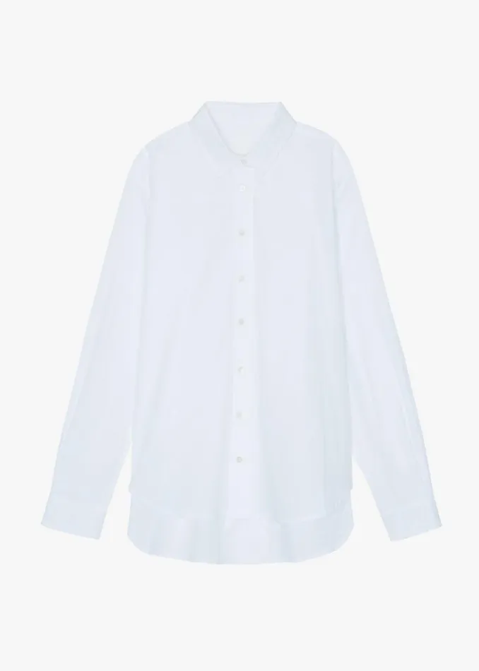 The Frankie Shop Dusky Classic Oversized Shirt 8211 White Women Tops