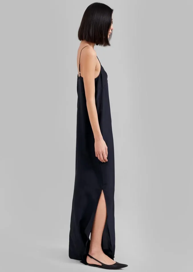 The Frankie Shop Dylana Sleeveless Maxi Dress 8211 Navy Women Dresses