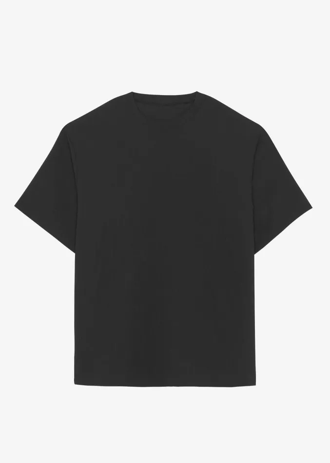 The Frankie Shop Eliott Crinkle Tee 8211 Black Men Tops