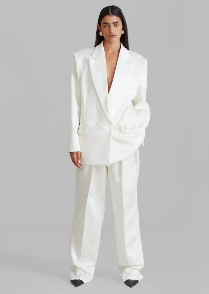 The Frankie Shop Elvira Blazer 8211 Ivory Women Clothing