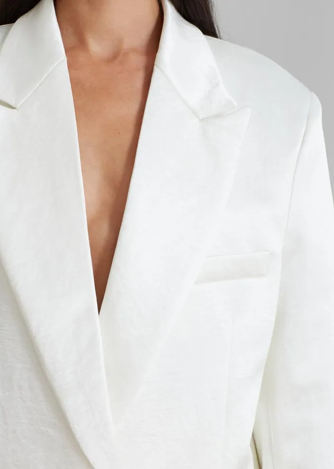 The Frankie Shop Elvira Blazer 8211 Ivory Women Clothing