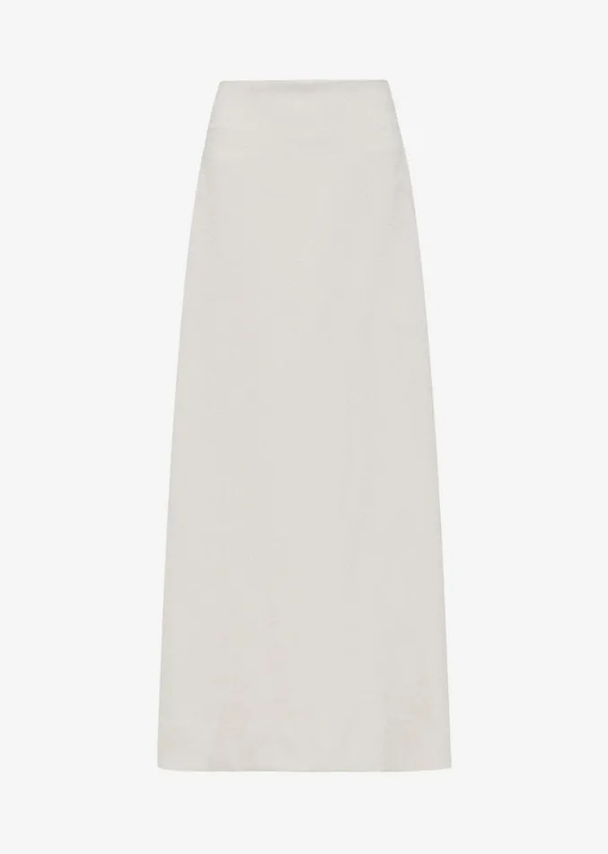 The Frankie Shop Esse Studios Oude Maxi Skirt 8211 Oyster Women Clothing
