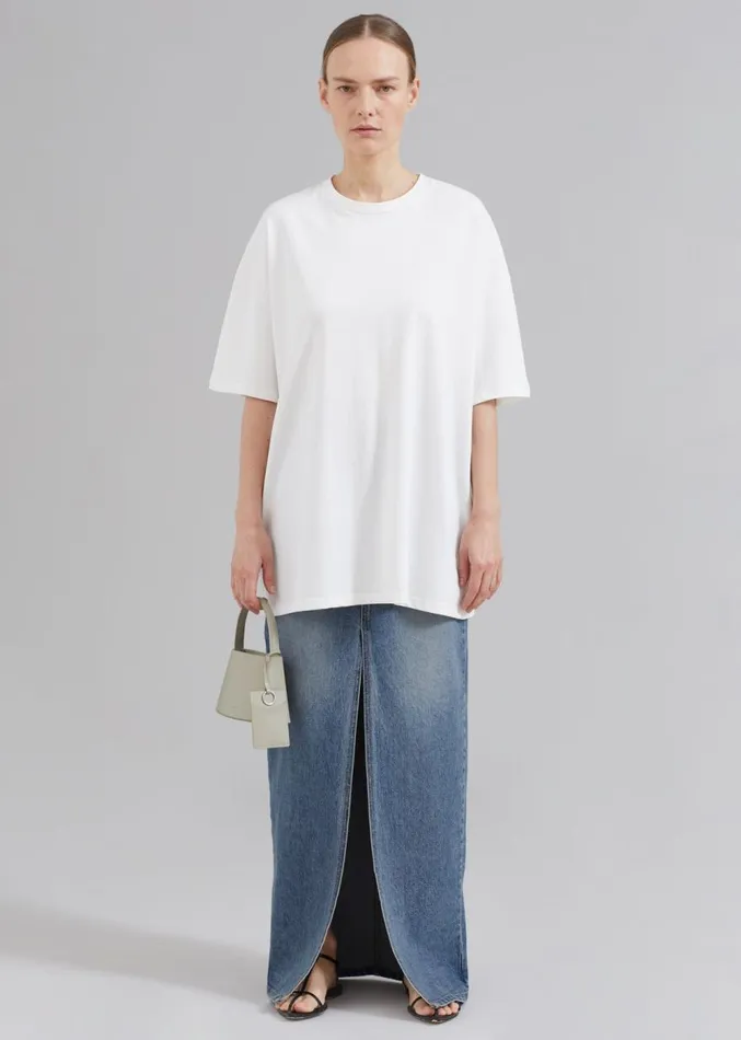 The Frankie Shop Faro Boxy Tee 8211 White WomenMen Tops