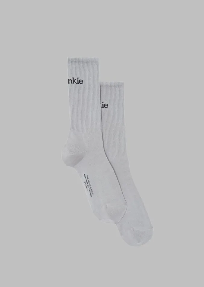 The Frankie Shop Frankie In English Ribbed Socks 8211 Grey MenWomen Accessories The Frankie Shop Frankie In English Ribbed Socks 8211 Grey MenWomen Accessories