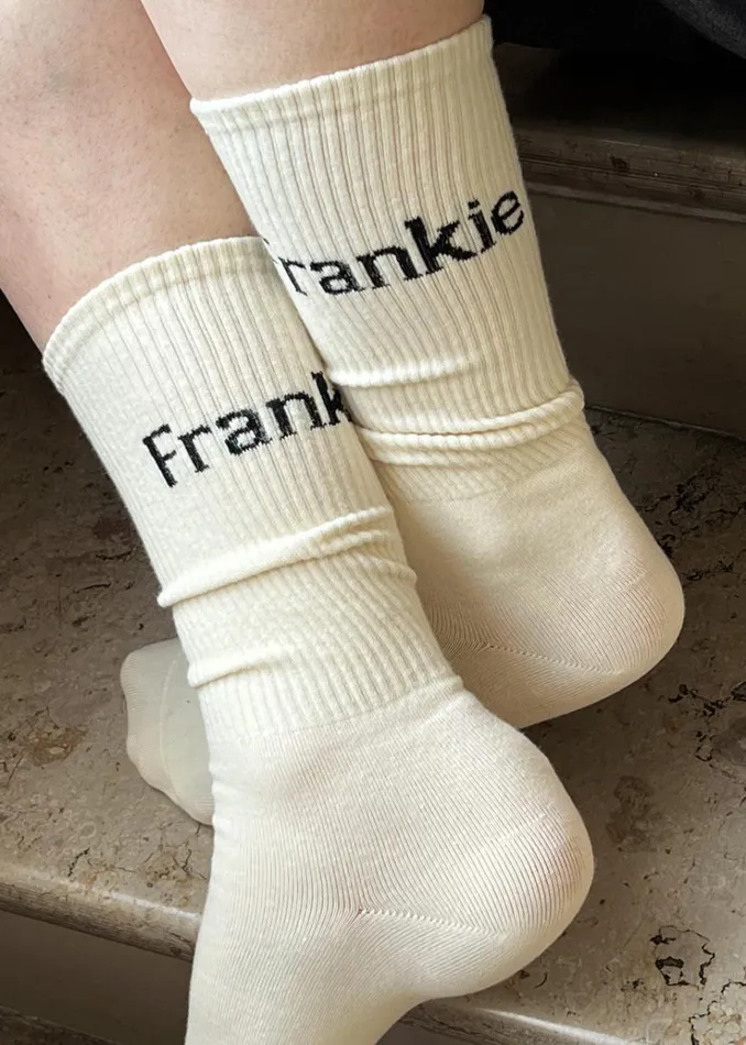 The Frankie Shop Frankie In English Ribbed Socks 8211 Vanilla MenWomen Accessories The Frankie Shop Frankie In English Ribbed Socks 8211 Vanilla MenWomen Accessories