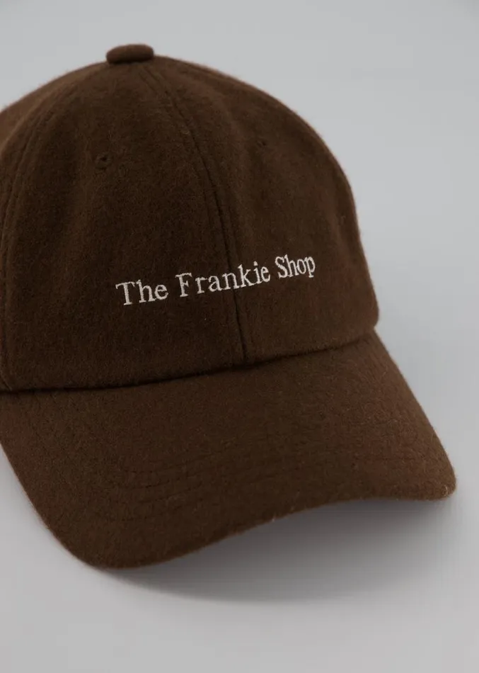 The Frankie Shop Frankie Wool Baseball Cap 8211 Chocolate MenWomen Accessories