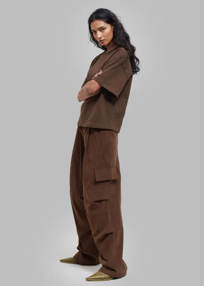The Frankie Shop Garnett Corduroy Pants 8211 Brown MenWomen Bottoms