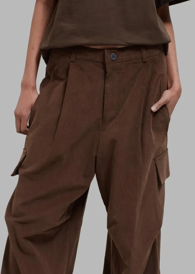 The Frankie Shop Garnett Corduroy Pants 8211 Brown MenWomen Bottoms