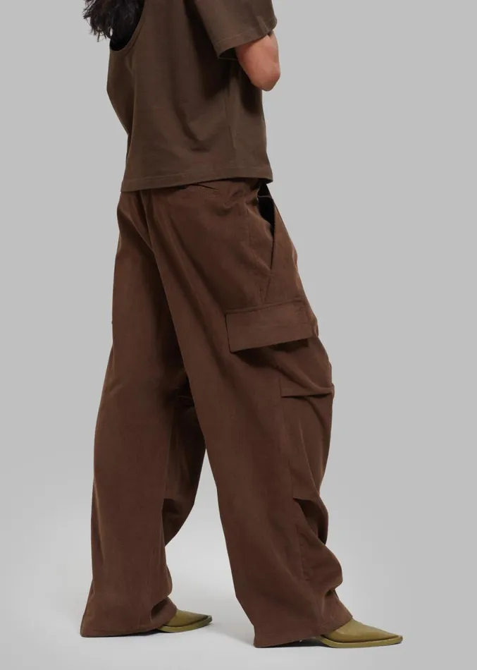 The Frankie Shop Garnett Corduroy Pants 8211 Brown MenWomen Bottoms