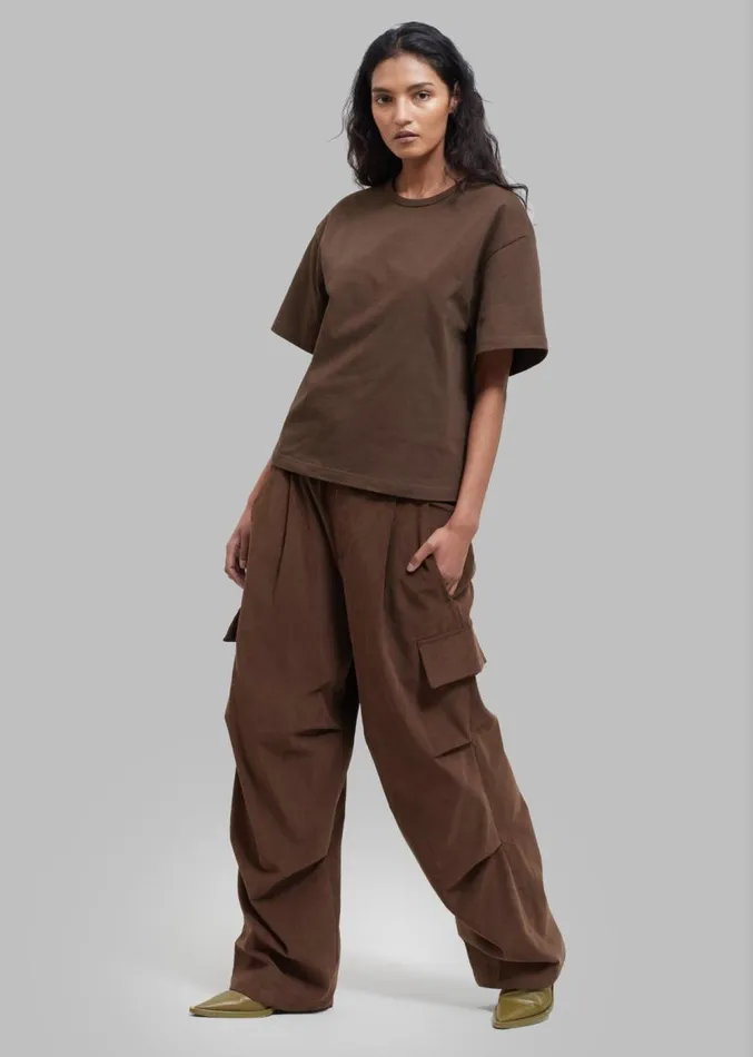 The Frankie Shop Garnett Corduroy Pants 8211 Brown MenWomen Bottoms