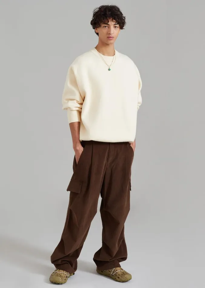 The Frankie Shop Garnett Corduroy Pants 8211 Brown MenWomen Bottoms