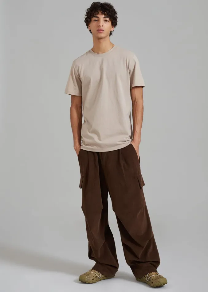 The Frankie Shop Garnett Corduroy Pants 8211 Brown MenWomen Bottoms