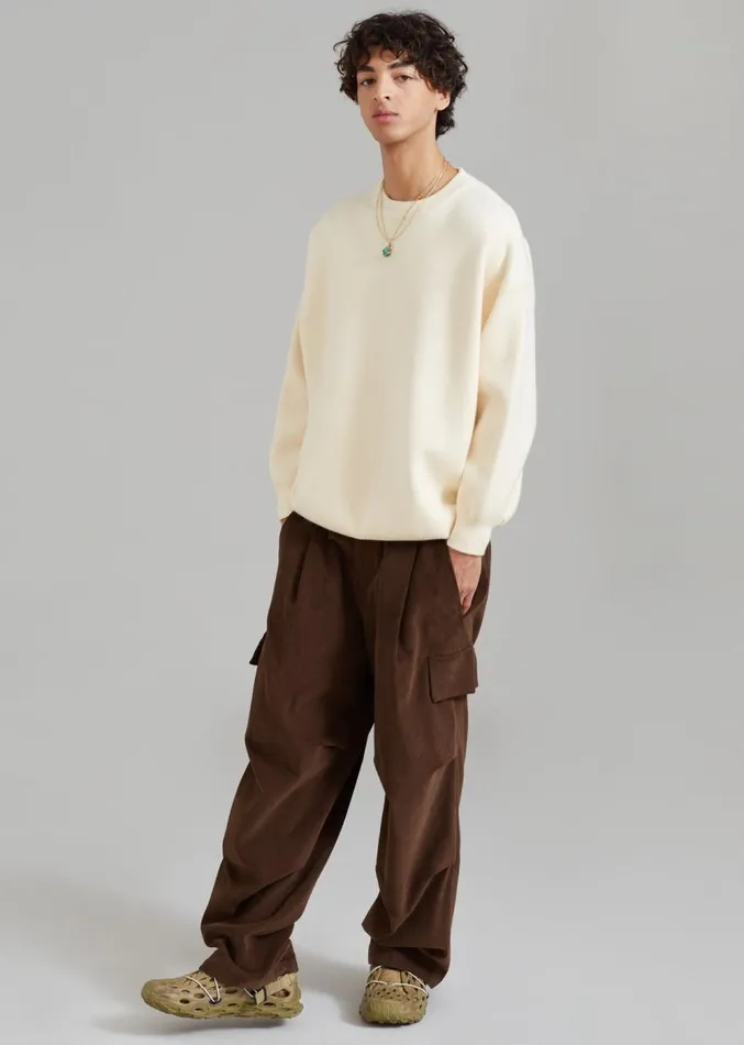 The Frankie Shop Garnett Corduroy Pants 8211 Brown MenWomen Bottoms