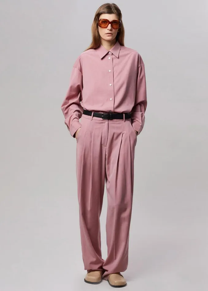 The Frankie Shop Gelso Shirt 8211 Rose Women Clothing