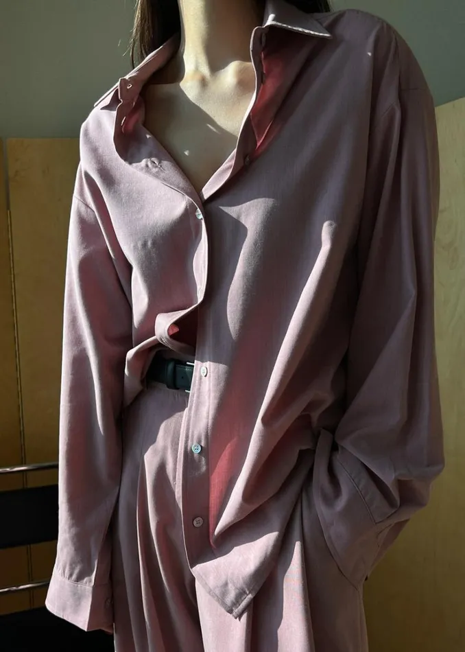 The Frankie Shop Gelso Shirt 8211 Rose Women Clothing