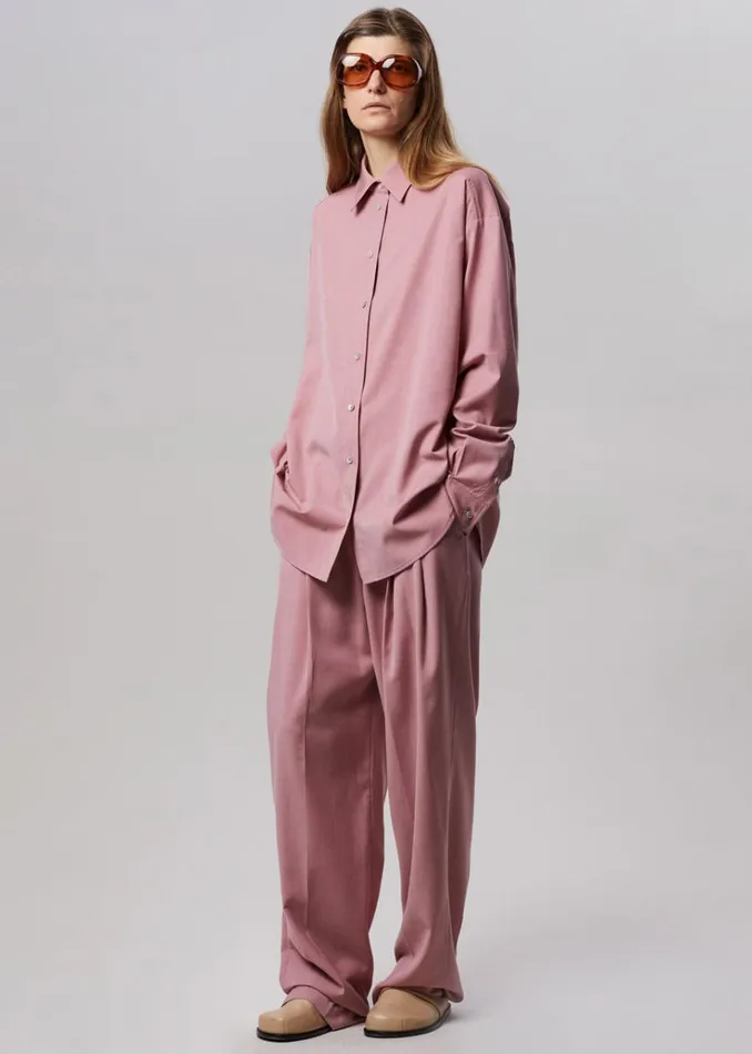 The Frankie Shop Gelso Shirt 8211 Rose Women Clothing