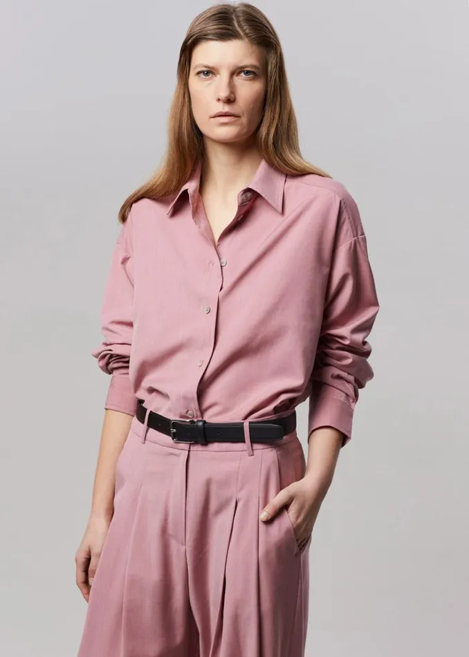 The Frankie Shop Gelso Shirt 8211 Rose Women Clothing