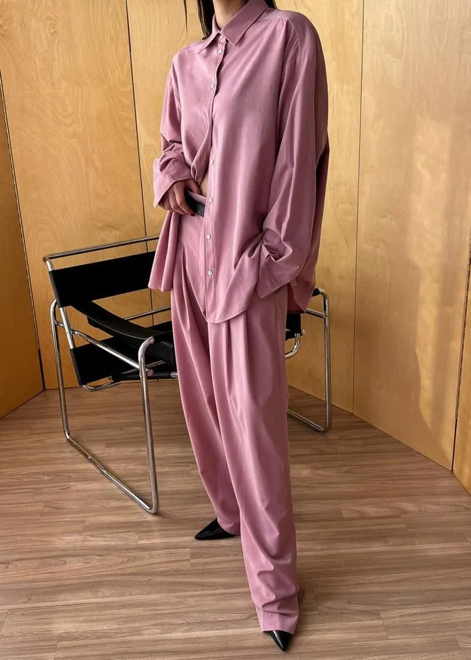 The Frankie Shop Gelso Shirt 8211 Rose Women Clothing