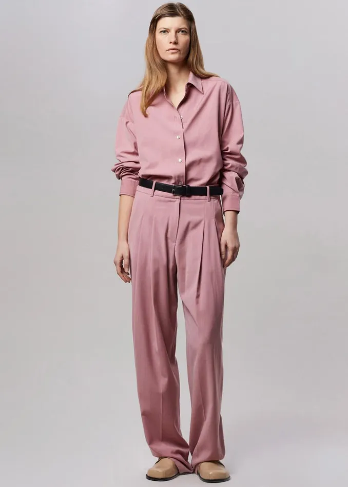 The Frankie Shop Gelso Shirt 8211 Rose Women Clothing