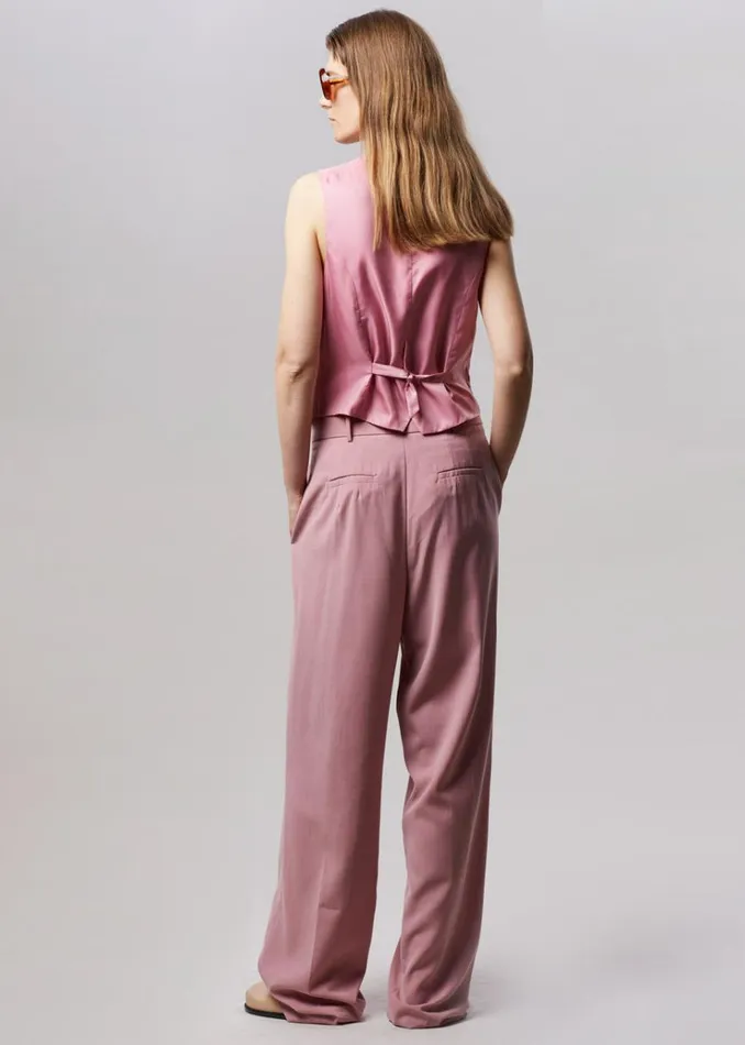 The Frankie Shop Gelso Waistcoat 8211 Rose Women Clothing