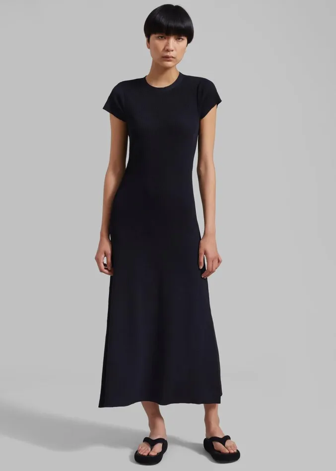 The Frankie Shop GESTUZ MonaGZ Open Back Dress 8211 Black Women Clothing