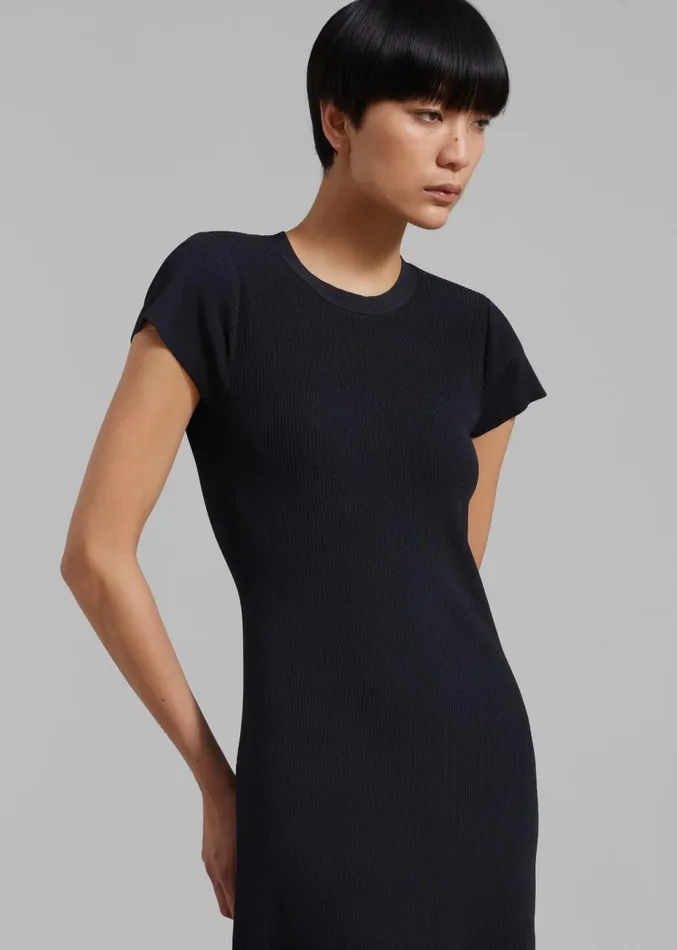 The Frankie Shop GESTUZ MonaGZ Open Back Dress 8211 Black Women Clothing