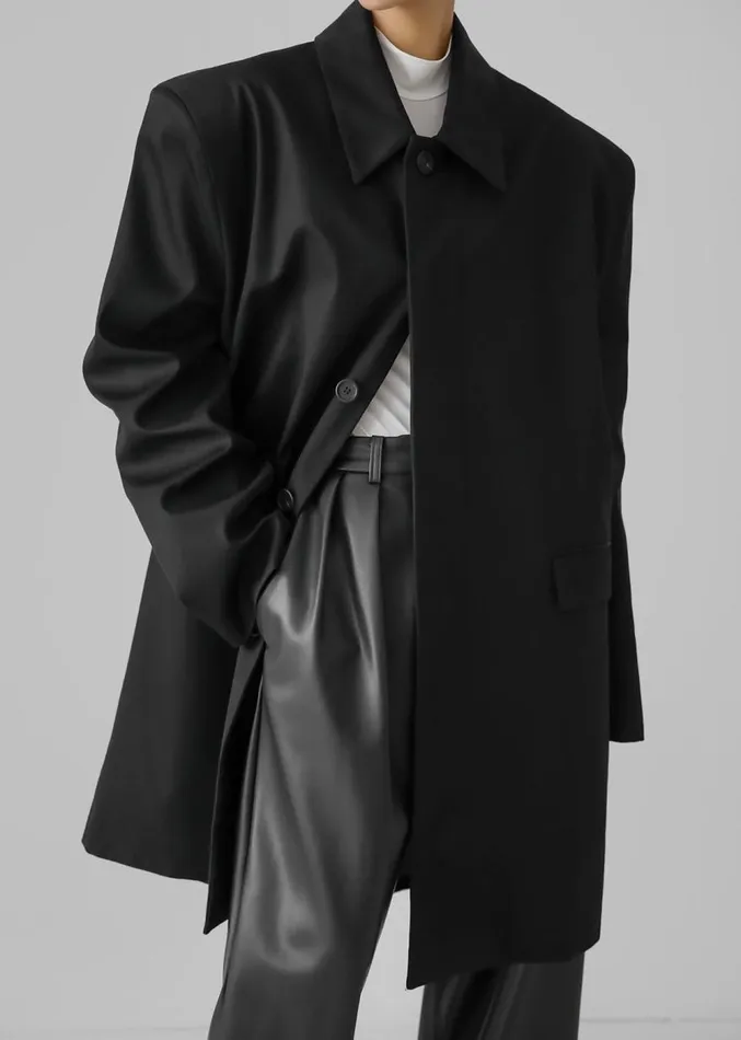 The Frankie Shop Ghent Padded Shoulder Trench 8211 Black Women Clothing