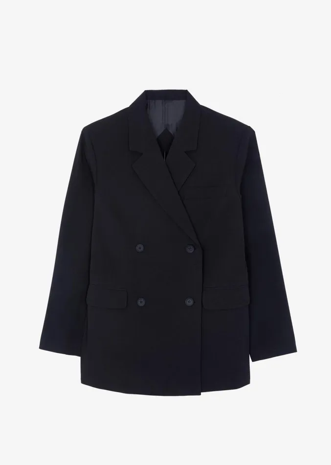 The Frankie Shop Girona Open Back Blazer 8211 Black Women Clothing