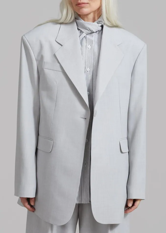 The Frankie Shop Gladys Blazer 8211 Grey Women Suits