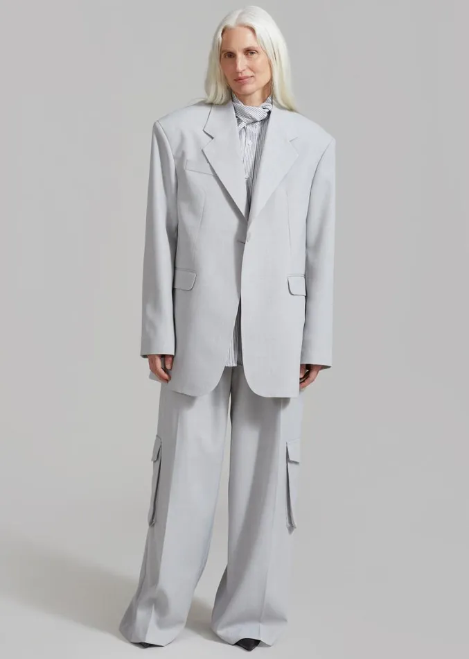 The Frankie Shop Gladys Blazer 8211 Grey Women Suits