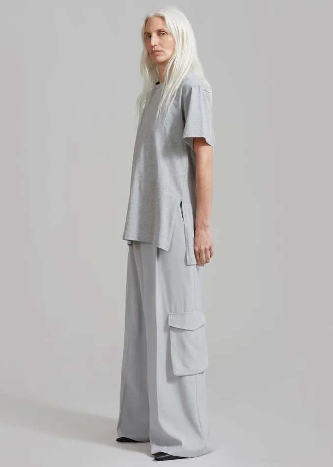 The Frankie Shop Gladys Cargo Pants 8211 Grey Women Suits